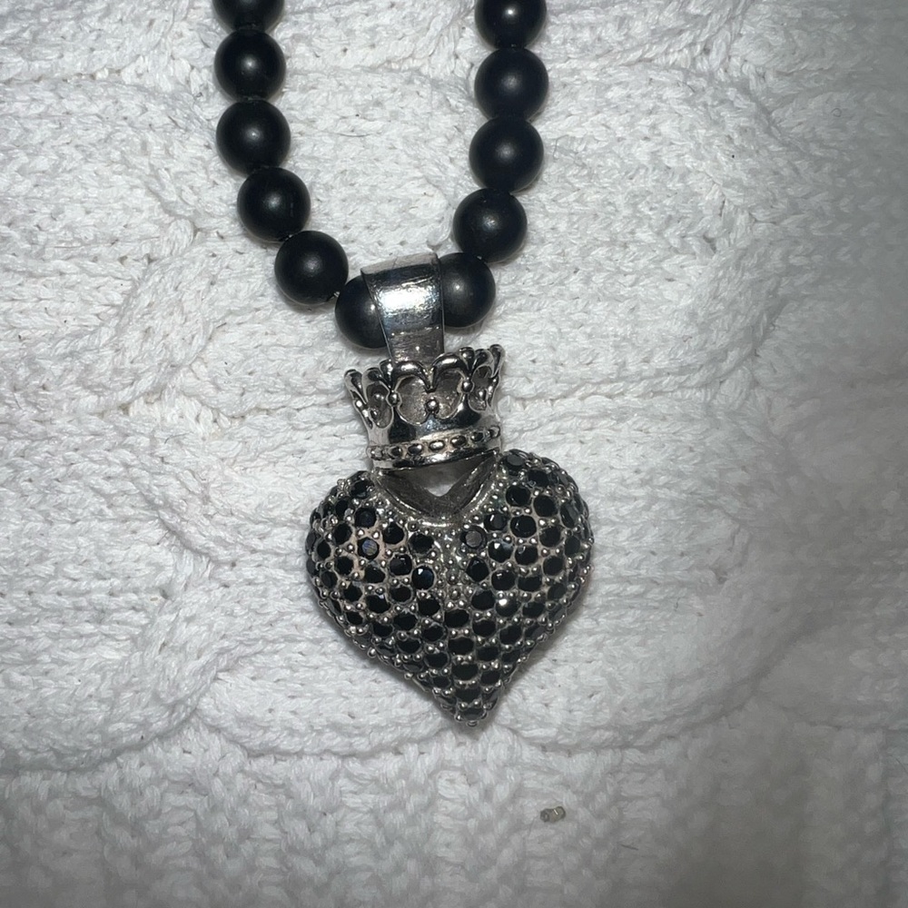 King Baby Black Heart Necklace and Rose Bracelet - Picture 9 of 9
